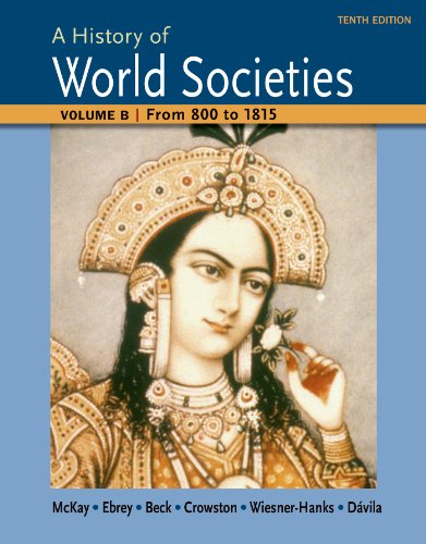 A History Of World Societies Volume B From 800 To 1815 10th Edition John P Mckay