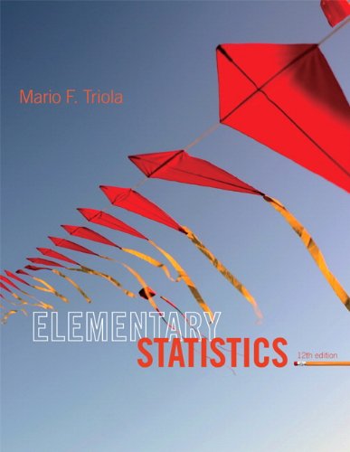 Elementary Statistics 12th Edition Mario F Triola