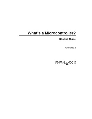 Whats A Microcontroller Student Guide Version 22 Lindsay Andy