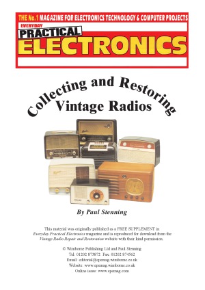 Collecting And Restoring Vintage Radios Stenning Paul