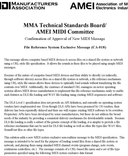 Midi Mma Standards Midi