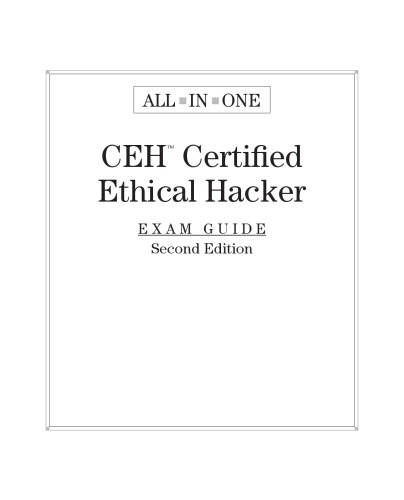 Certified Ethical Hacker Exam Guide 2nd Edition Matt Walker