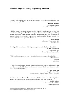 Taguchis Quality Engineering Handbook Genichi Taguchi Subir Chowdhury
