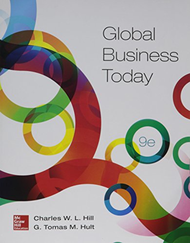 Global Business Today 9th Charles W L Hill G Tomas M Hult