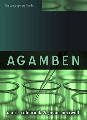 Agamben 1st Edition Claire Colebrook Jason Maxwell