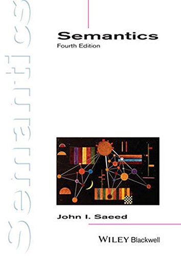 Semantics 4th Edition John I Saeed
