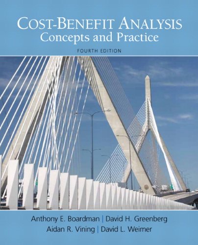 Costbenefit Analysis 4th Edition 4th Edition Anthony Boardman
