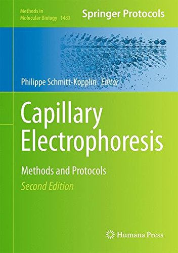 Capillary Electrophoresis Methods And Protocols 2nd Ed 2016 Philippe Schmittkopplin