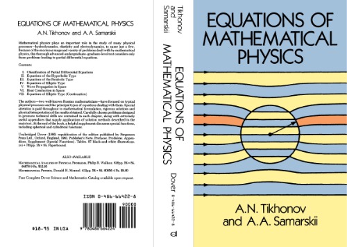 Equations Of Mathematical Physics Reprint A N Tikhonov A A Samarskii