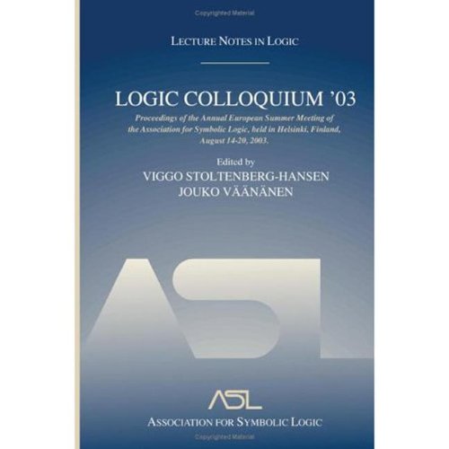 Logic Colloquium 03 Proceedings Of The Annual European Summer Viggo Stoltenberghansen
