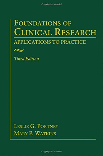 Foundations Of Clinical Research Applications To Practice 3rd Edition Leslie G Portney Dpt Phd Fapta