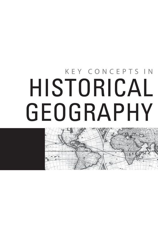 Key Concepts In Historical Geography 1st Edition John Morrissey