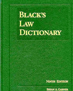 Blacks Law Dictionary Bryan A Garner Editor