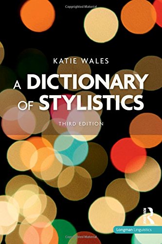 A Dictionary Of Stylistics 3rd Katie Wales