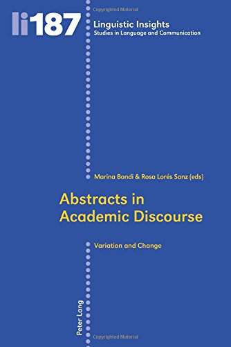 Abstracts In Academic Discourse Variation And Change 1st Edition Marina Bondi