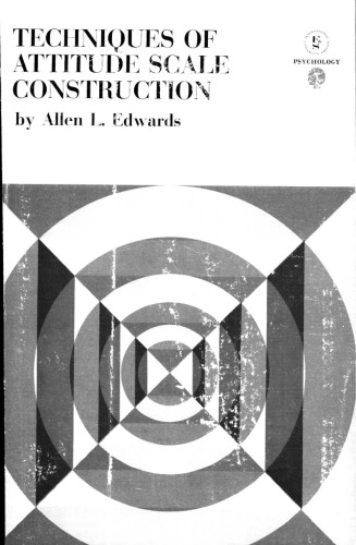 Techniques Of Attitude Scale Construction Edwards Allen Louis