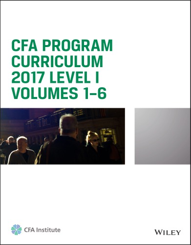 Cfa Program Curriculum 2017 Level 1 Coll