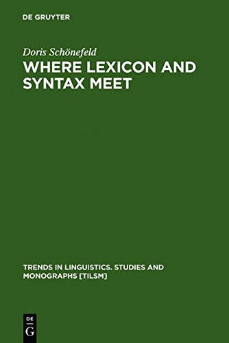 Where Lexicon And Syntax Meet Reprint 2011 Ed Doris Schonefeld