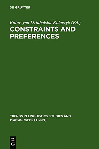 Constraints And Preferences Reprint 2011 Ed Katarzyna Dziubalskakolaczyk
