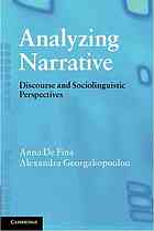Analyzing Narrative Discourse And Sociolinguistic Perspectives Georgakopoulou