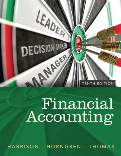 Financial Accounting 10th Edition Walter T Harrison Jr Charles T Horngren