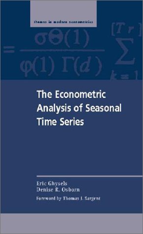The Econometric Analysis Of Seasonal Time Series 1st Edition Eric Ghysels