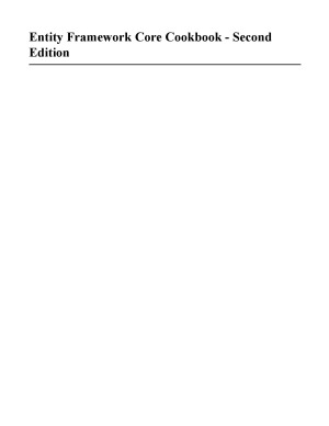 Entity Framework Core Cookbook 2nd Edition Ricardo Peres