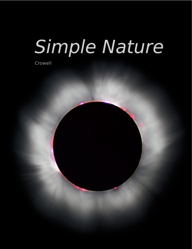 Simple Nature An Introduction To Physics For Engineering And Physical Science Students Benjamin Crowell