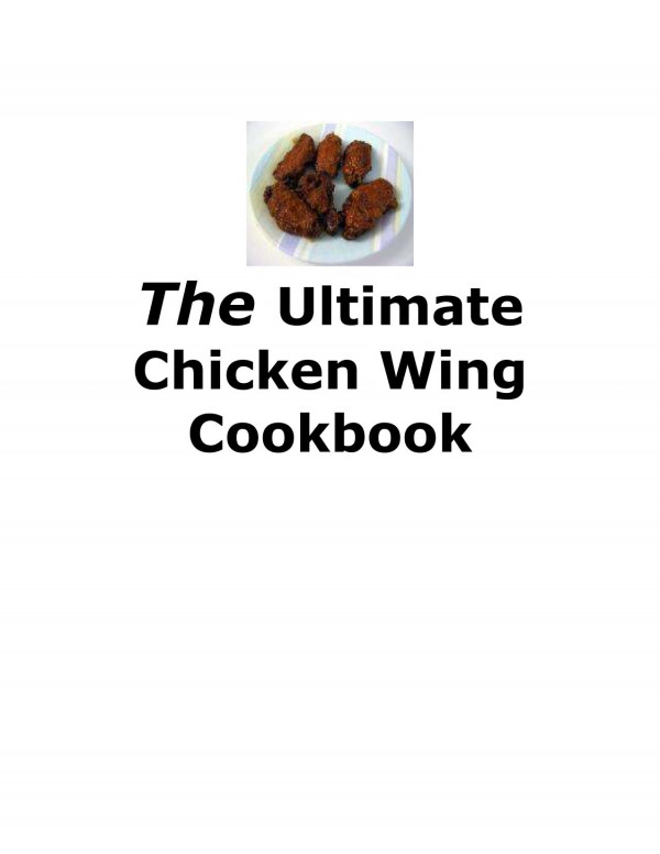 The Ultimate Chicken Wing Cookbook Various