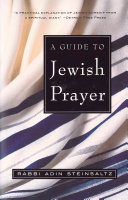 A Guide To Jewish Prayer Reprint Rabbi Adin Steinsaltz