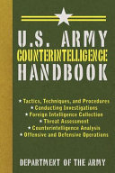 Us Army Counterintelligence Handbook 1st Edition Department Of The Army