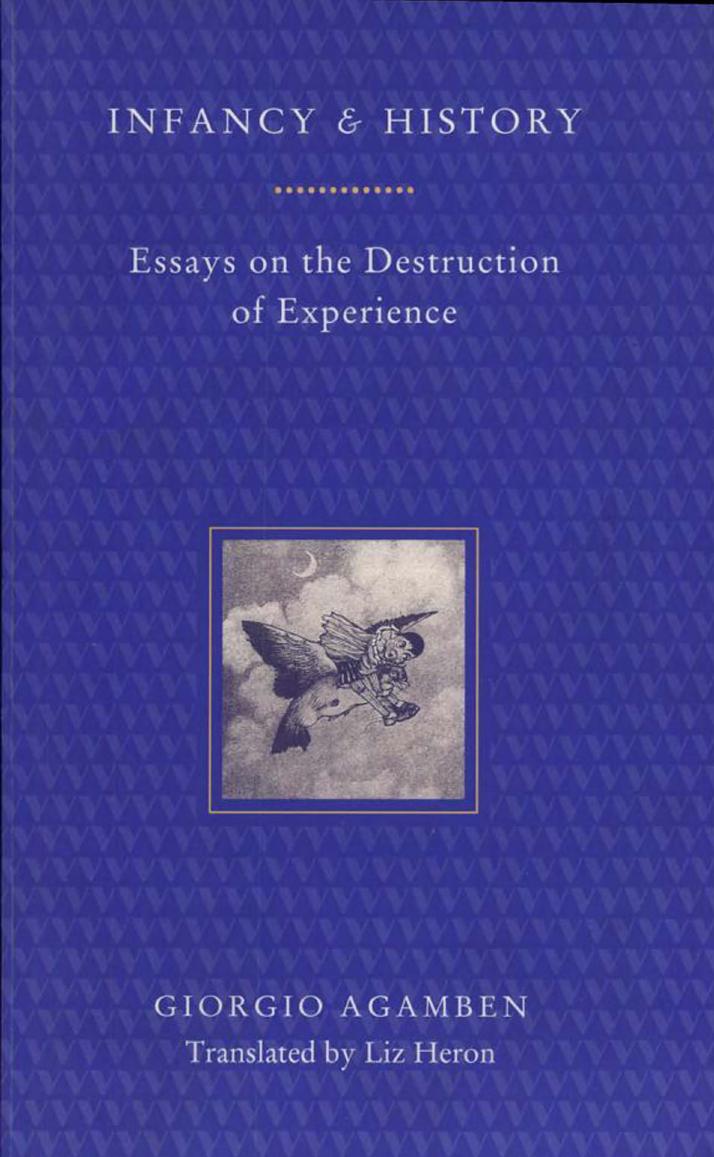 Infancy And History Giorgio Agamben