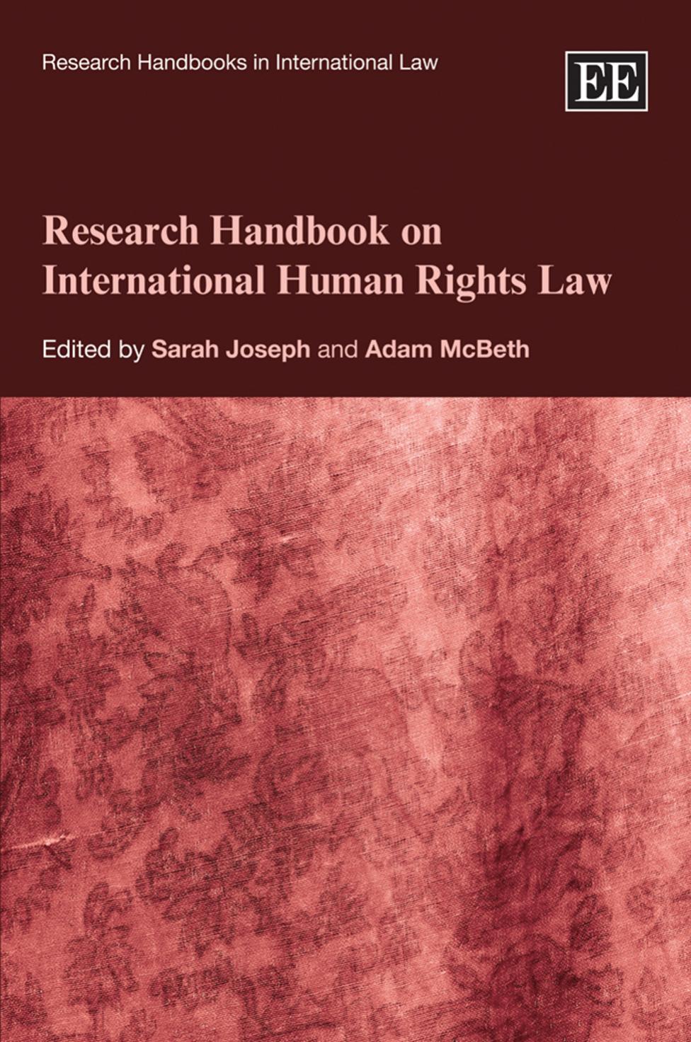 Research Handbook On International Human Rights Law Sarah Joseph