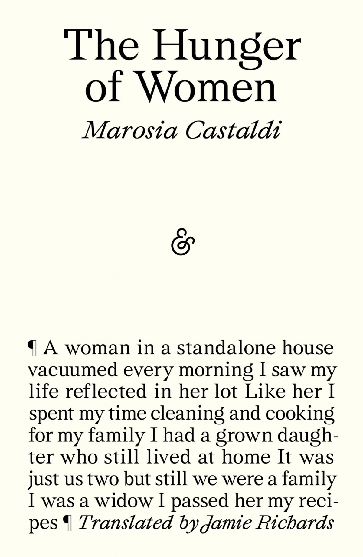 The Hunger Of Women Other Stories 1st Edition Marosia Castaldi