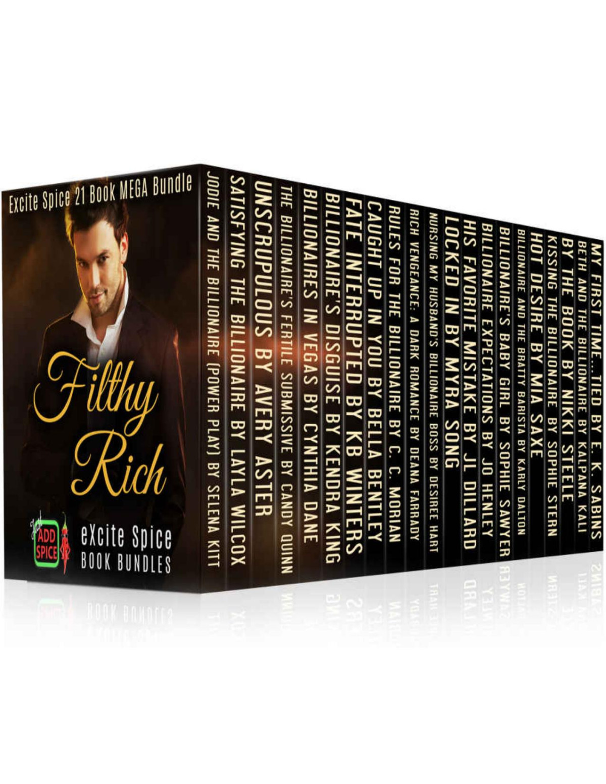 Filthy Rich 21 Book Billionaire Romance Bundle Excite Spice Boxed Sets Selena Kitt Layla Wilcox Avery Aster Candy Quinn Cynthia Dane Kendra King Kb Winters Bella Bentley Cc Morian Deana Farraday