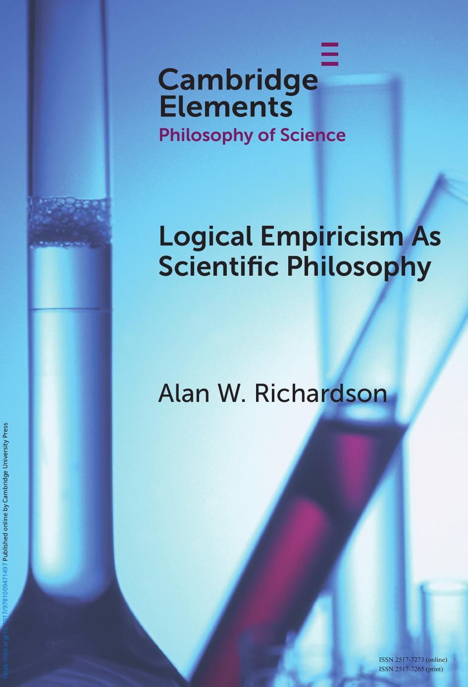 Logical Empiricism As Scientific Philosophy Alan Richardson