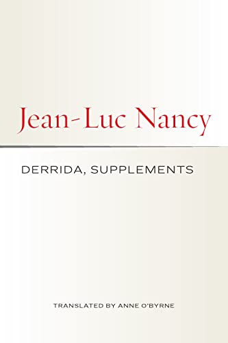 Derrida Supplements 1st Edition Jeanluc Aancy Anne Obyrne