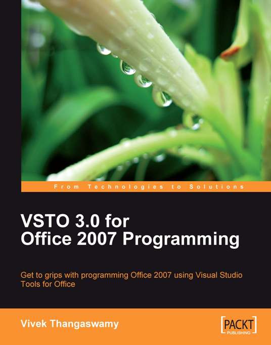 Vsto 30 For Office 2007 Programming Vivek Thangaswamy
