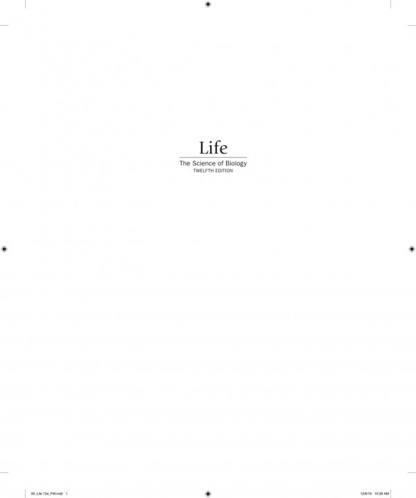 Life The Science Of Biology Twelfth Hillis David M Heller H Craig