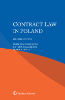 Contract Law In Poland 4th Edition 4th Edition Piotr Machnikowski