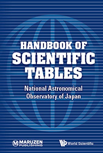 Handbook Of Scientific Tables National Astronomical Observatory Of Japan