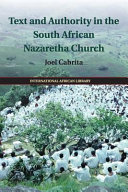 Text And Authority In The South African Nazaretha Church Reprint Cabrita