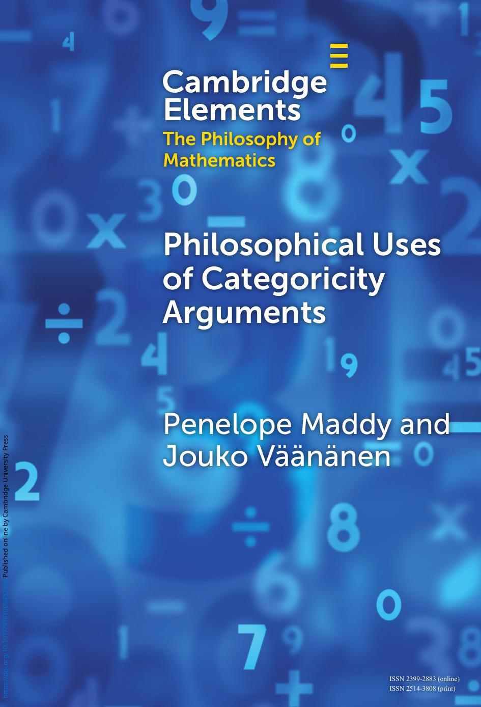 Philosophical Uses Of Categoricity Arguments 1st Edition Penelope Maddy And Jouko Vnnen