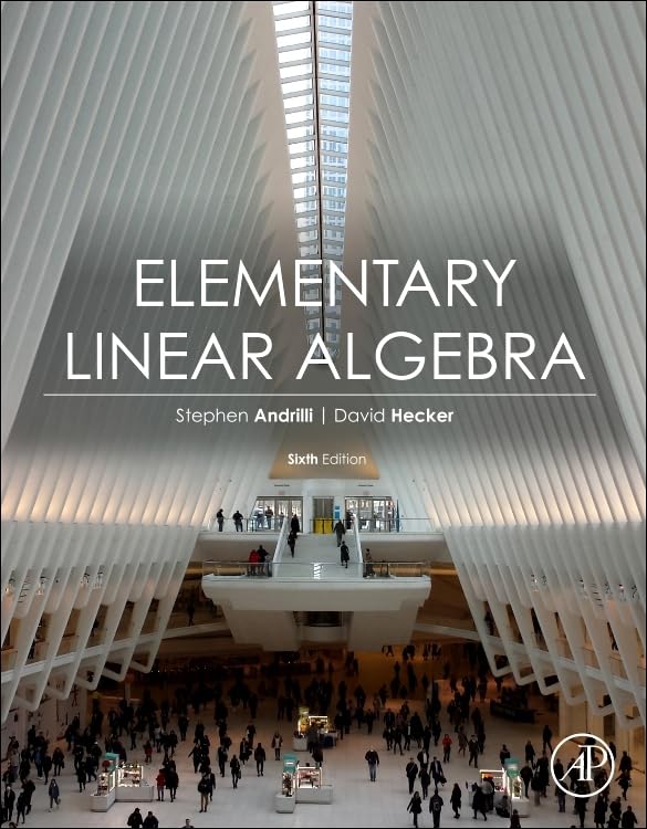 Elementary Linear Algebra 6th Edition 6th Edition Stephen Andrilli David Hecker