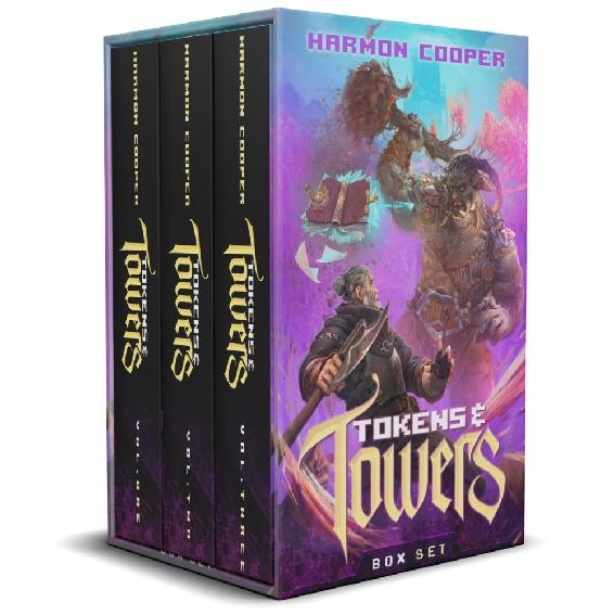 Tokens And Towers Box Set Fantasy Litrpg Series Harmon Cooper
