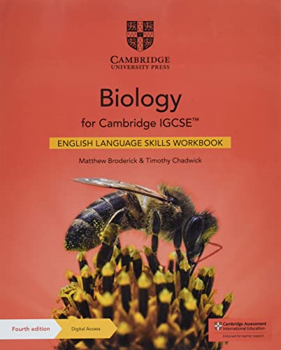 Biology For Cambridge Igcse English Language Skills Workbook With Digital Access 2 Years Cambridge International Igcse 4th Edition Broderick