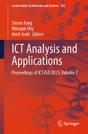 Ict Analysis And Applications Proceedings Of Ict4sd 2023 Volume 2 Simon Fong