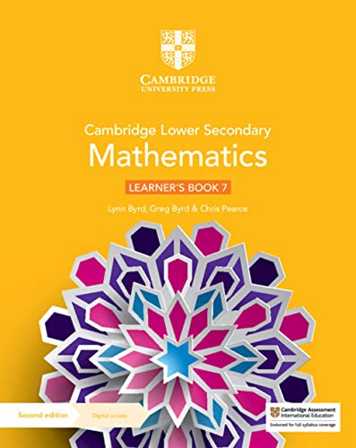 Cambridge Lower Secondary Mathematics Learners Book 7 With Digital Access 1 Year Cambridge Lower Secondary Maths 2nd Edition Byrd