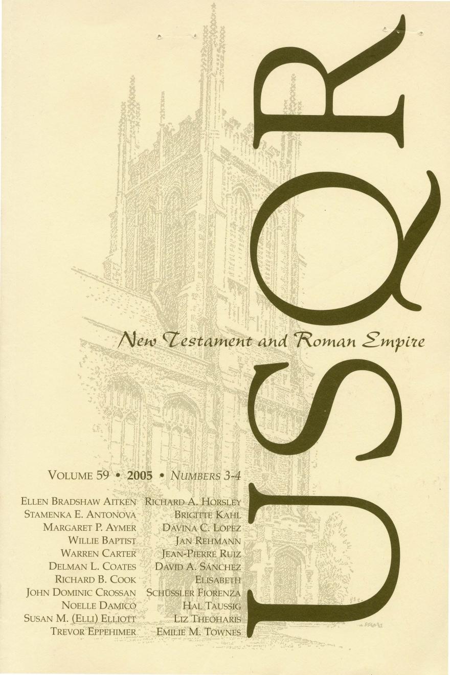 Union Seminary Quarterly Review Volume 59 Issue 34 2005 Hal Taussig