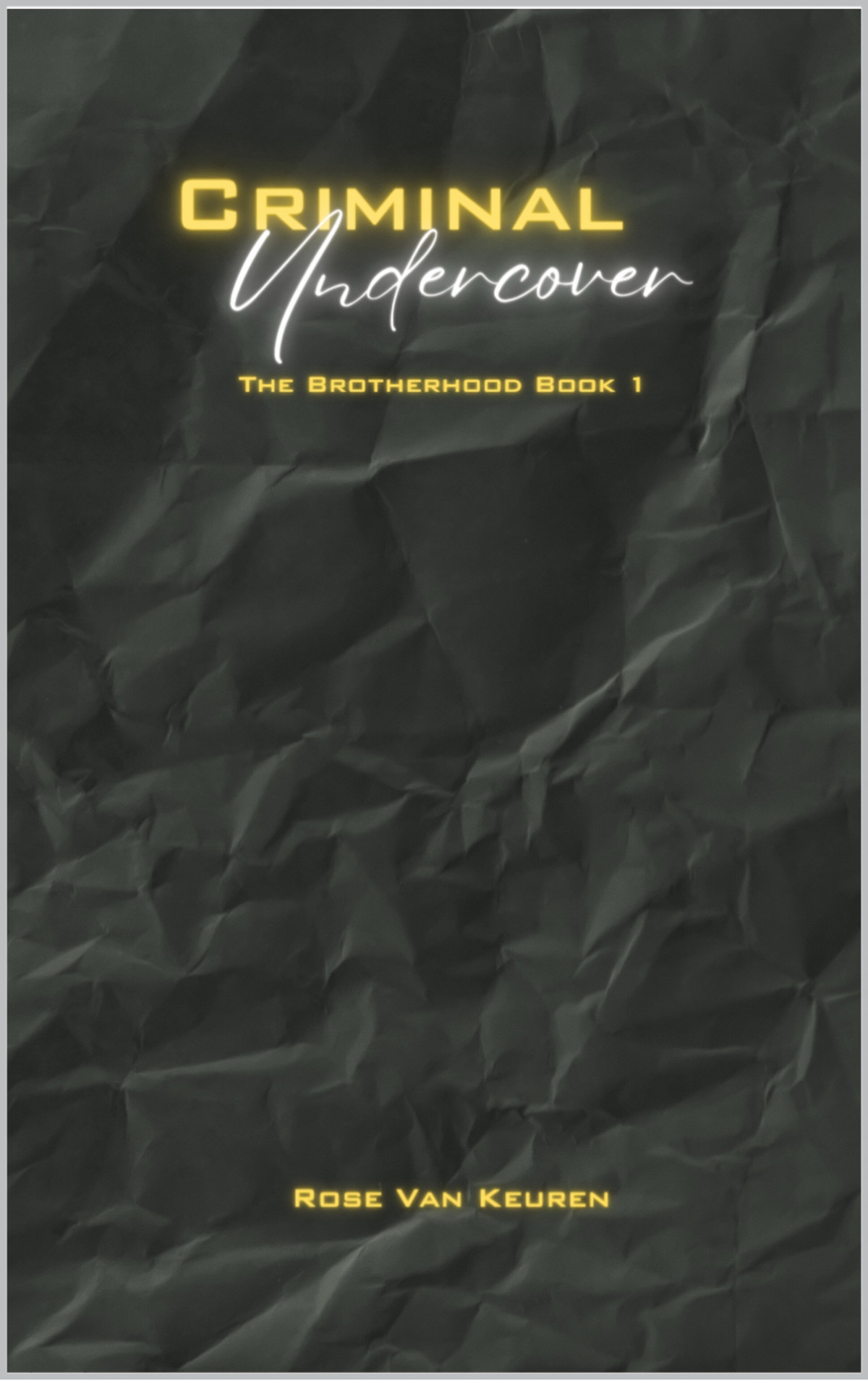 Criminal Undercover The Brotherhood Book 1 Van Keuren Rose